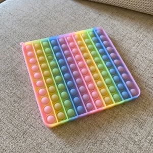 kids rainbow pop it sparkle tablet